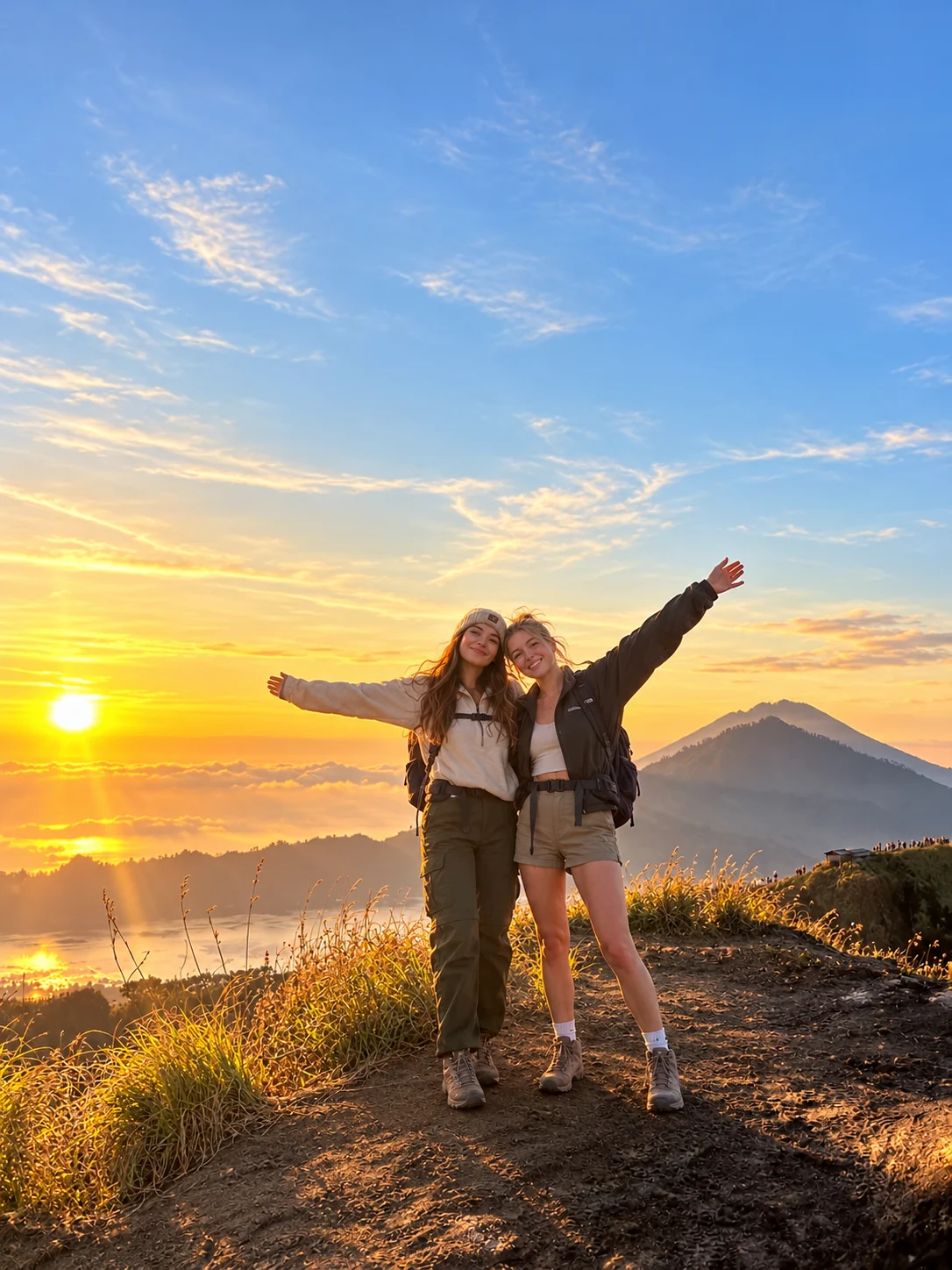 Suasana wisata Gunung Batur di Bali