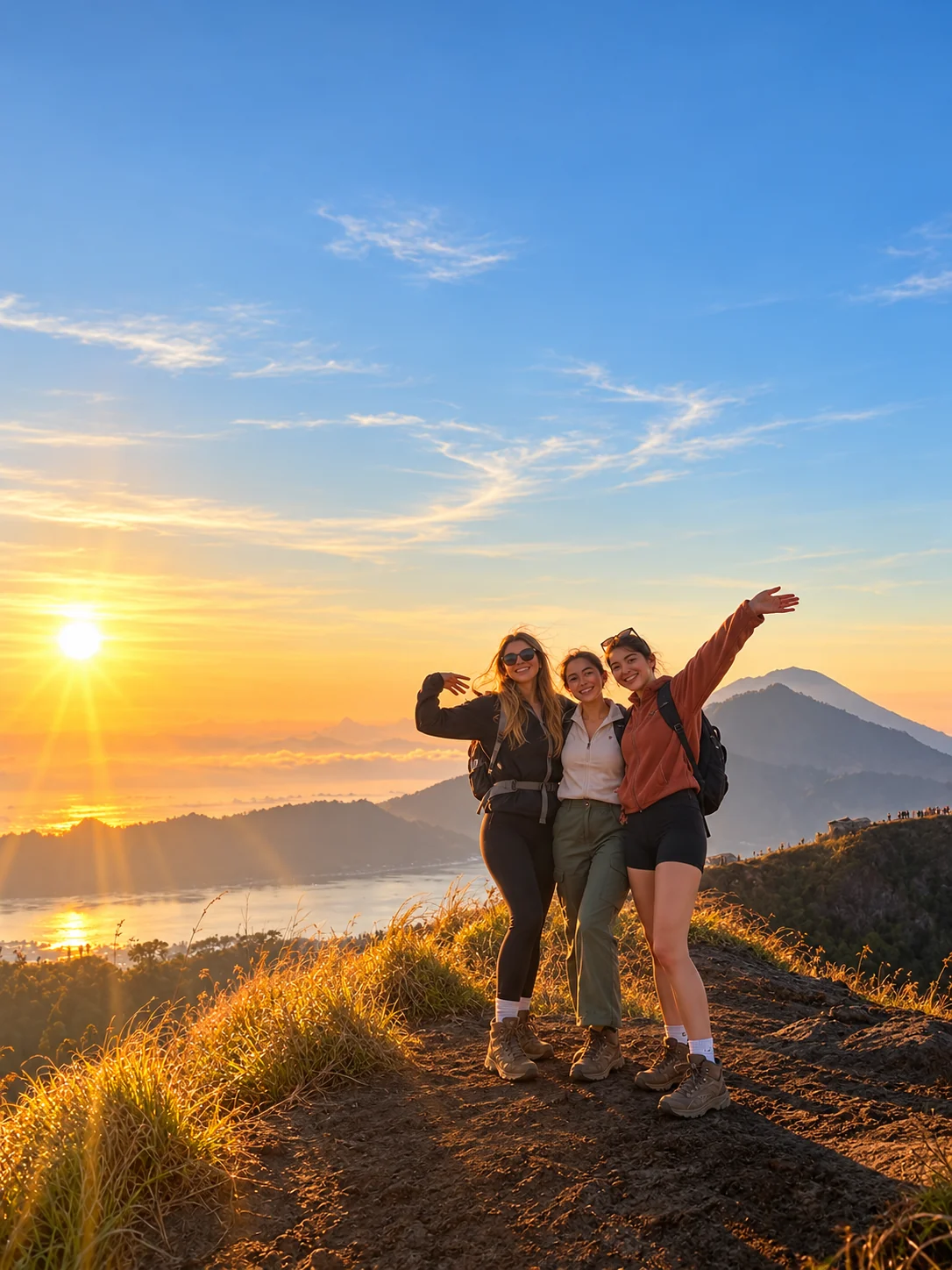 Teman-teman bersama saat sunrise